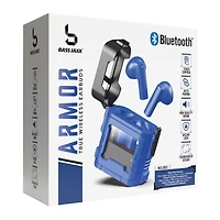 armor bluetooth® earbuds with secure case