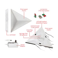 monster smart illuminessence prism 3D LED art panels 4-pack