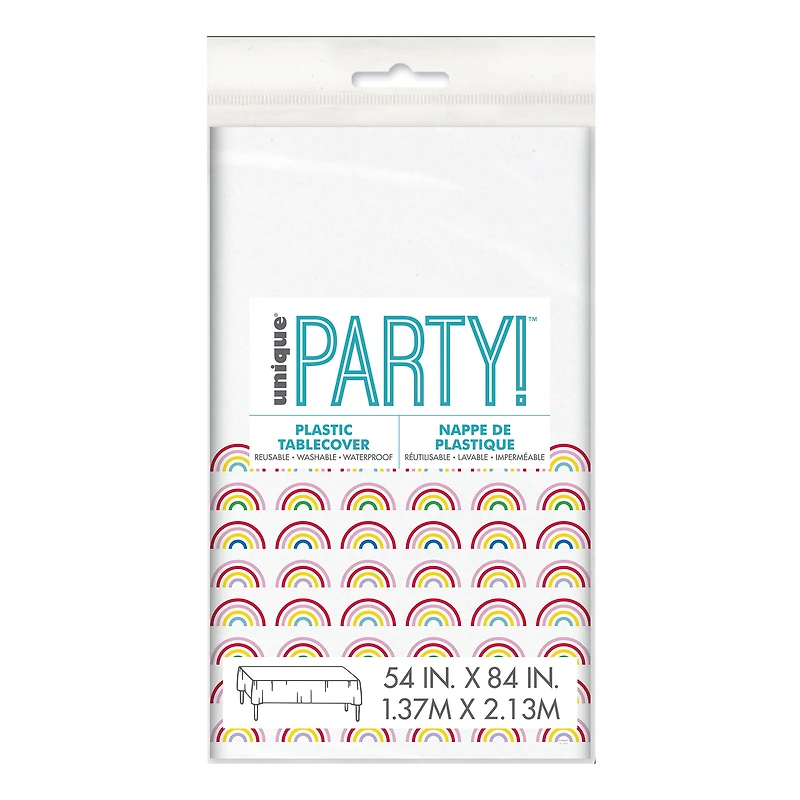 'happy birthday' rainbow table cover 4.5ft x 7ft
