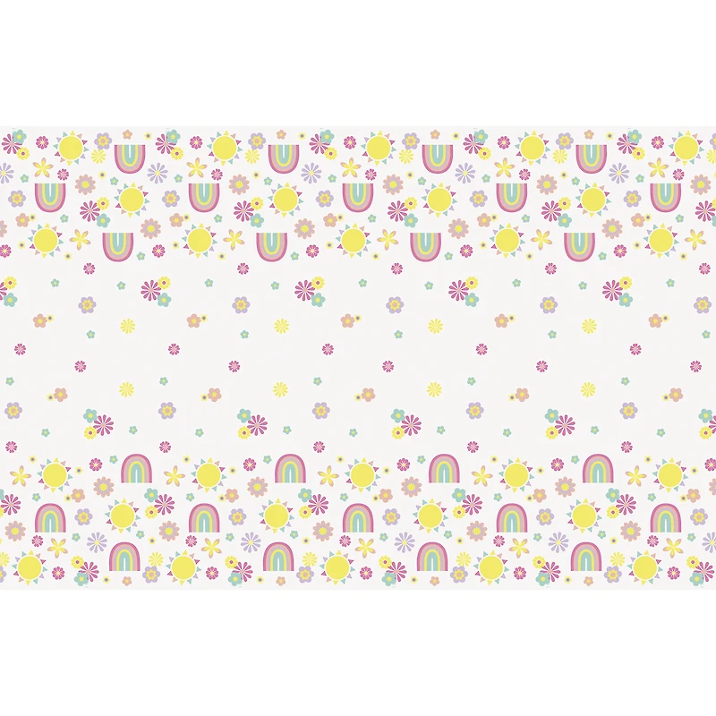 pastel rainbow table cover 4.5ft x 7ft
