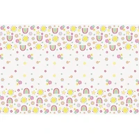 pastel rainbow table cover 4.5ft x 7ft