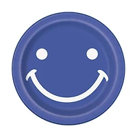 7in happy face paper dessert plates 8-count