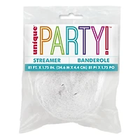 Crepe Paper Streamer 81ft - White