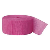 Hot Pink Crepe Streamer - Hot Pink