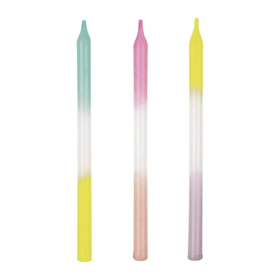 pastel rainbow birthday candles 10-count