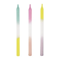pastel rainbow birthday candles 10-count