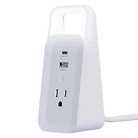 12W 3-in-1 desktop charging station with light