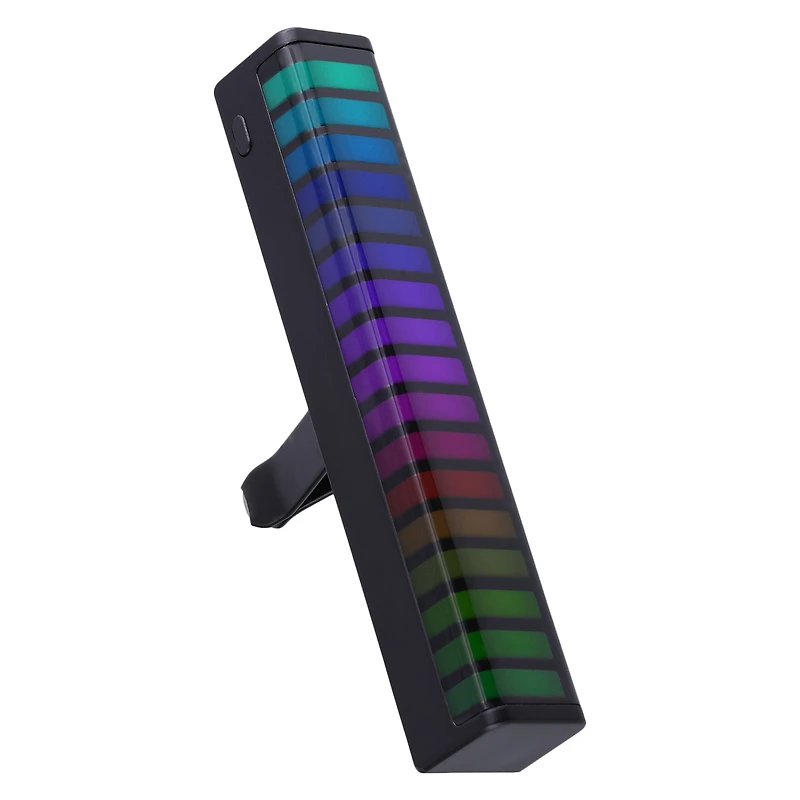 LED sound reactive equalizer for car vent
