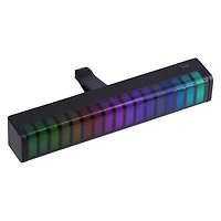 LED sound reactive equalizer for car vent