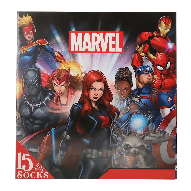 kid's Marvel 15 days of socks advent calendar