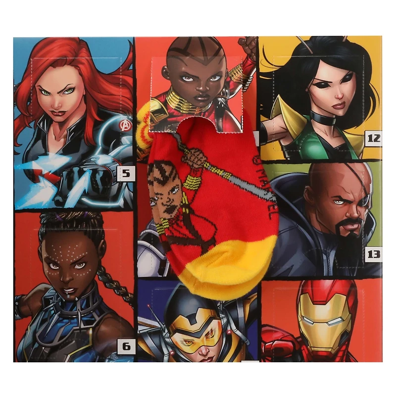 kid's Marvel 15 days of socks advent calendar