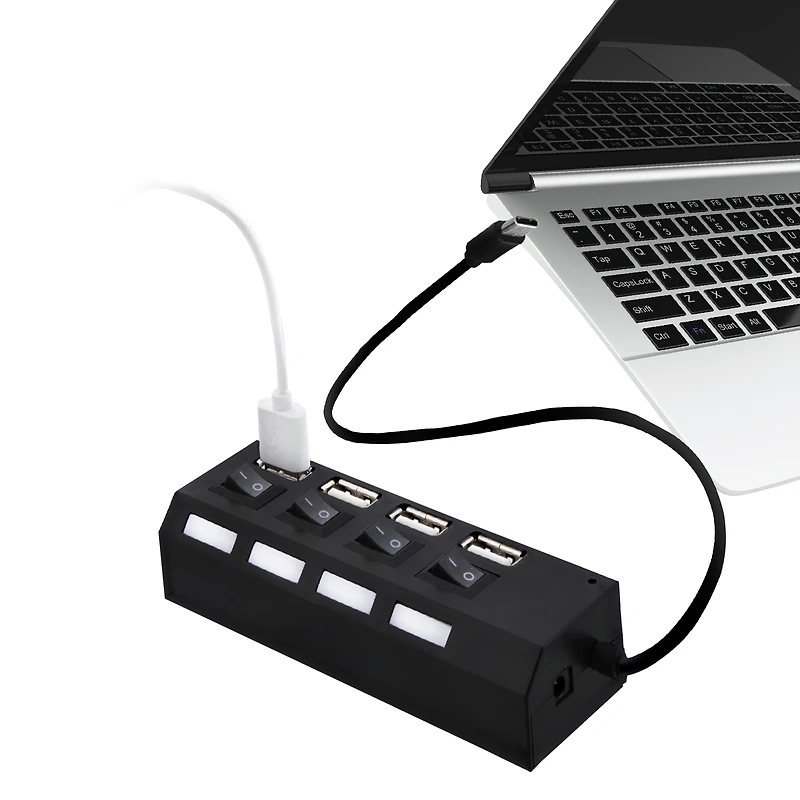 USB-C 2.0 4-Port Charging Hub With Power Switches