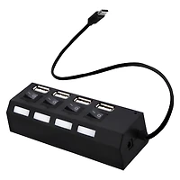 USB-C 2.0 4-Port Charging Hub With Power Switches