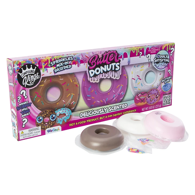 compound kings® butter donuts slime 3-pack