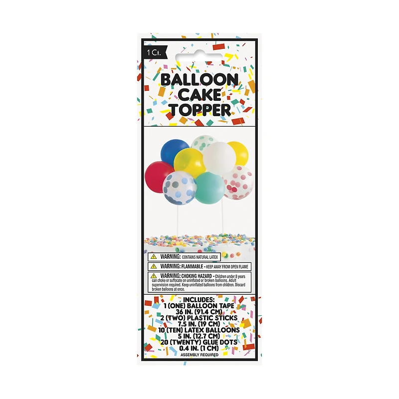 mini balloon cake topper decoration