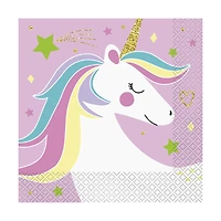 magical unicorn paper napkins 16-count