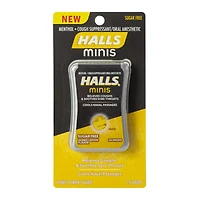 halls® minis honey lemon sugar-free cough suppressant 24-count