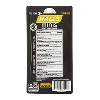 halls® minis honey lemon sugar-free cough suppressant 24-count