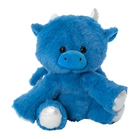 fluffy sitting dragon plush 9in