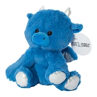 fluffy sitting dragon plush 9in