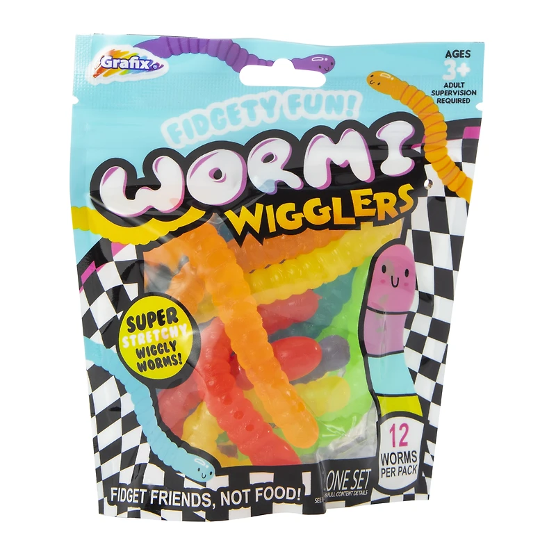 wormi wigglers fidget toys 12-pack