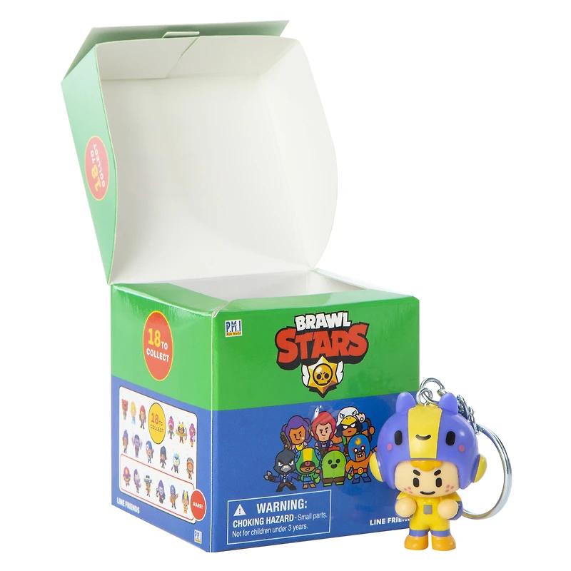 line friends brawl stars figure keychain blind bag