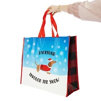reusable holiday shopper bag 20.5in x 17.7in