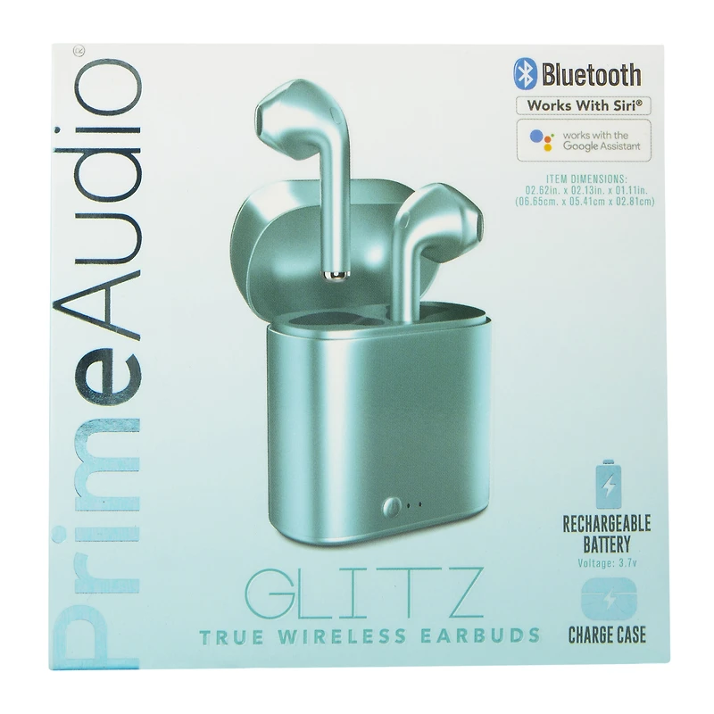 glitz glitter bluetooth® earbuds with mic
