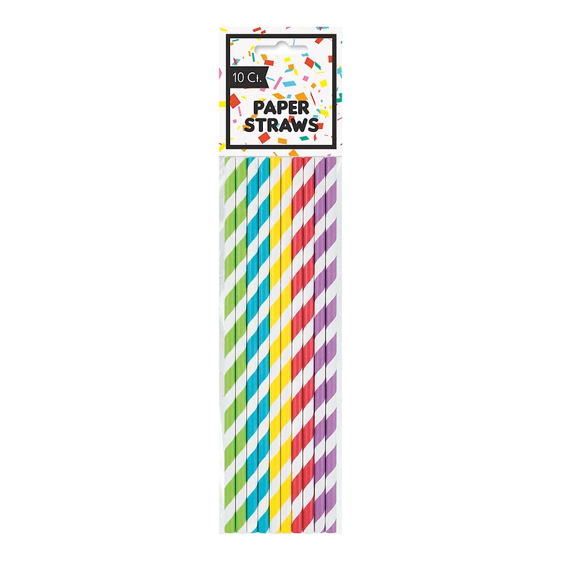 paper straws 10-count