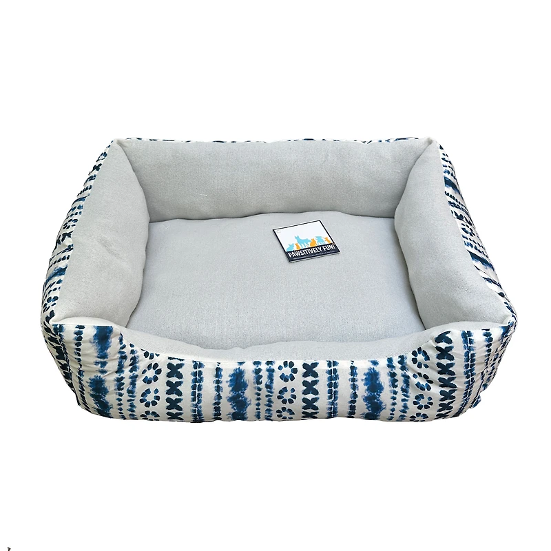 printed pet cuddler bed 20in x 14in