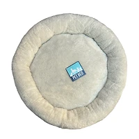 plush round pet bed 20in