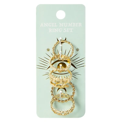 angel number ring set