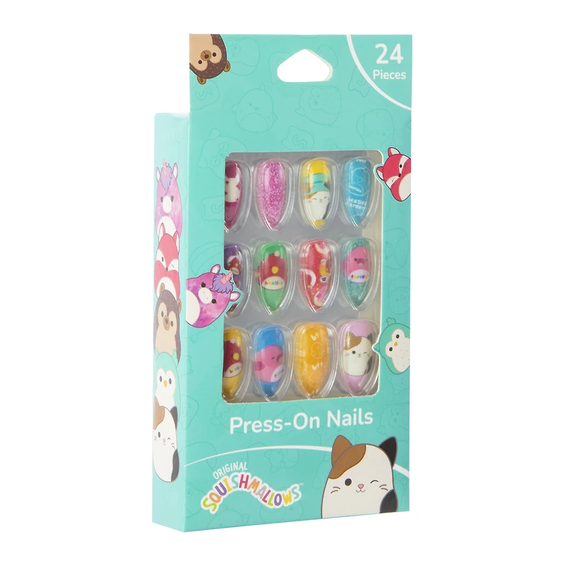 squishmallows™ press-on nails 24-piece set