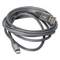 6ft micro-usb fabric cable - green