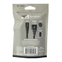 6ft micro-usb fabric cable - green