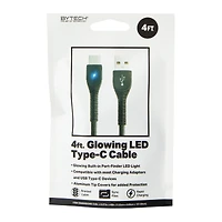 4ft LED USB-C charging cable