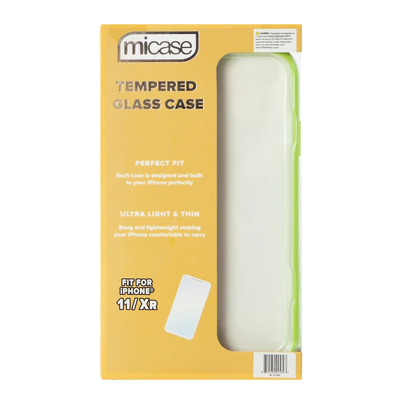 iPhone 11®/Xr® tempered glass phone case