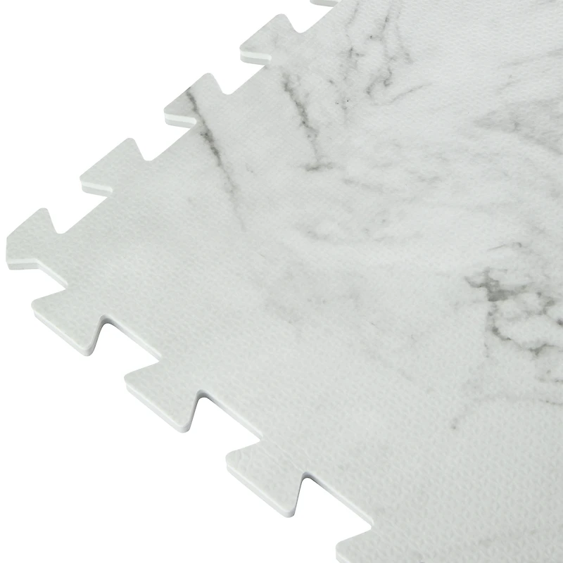 marble interlocking foam floor mat tile 24in x 24in