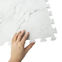 marble interlocking foam floor mat tile 24in x 24in