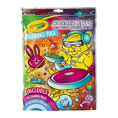 crayola® cosmic cats coloring pack