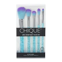 chique™ everyday makeup brush kit 5-piece