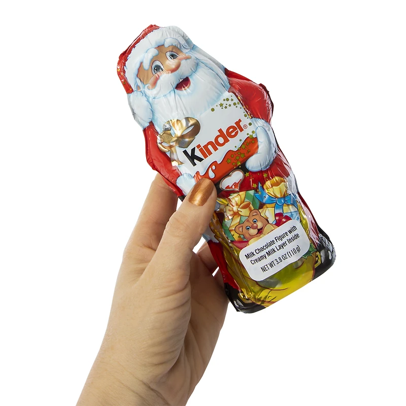 kinder® milk chocolate santa 3.8oz