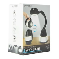 3-in-1 LED lantern, flashlight, lamp
