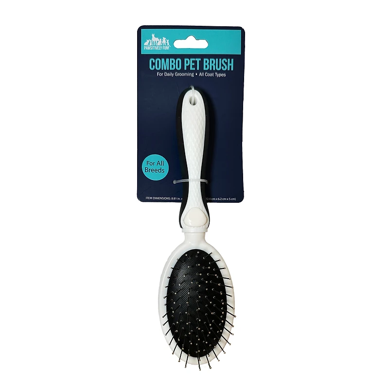 combo double-sided pet grooming brush