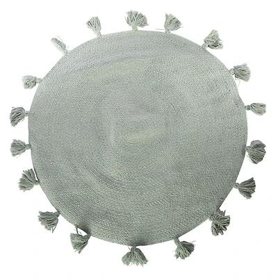 braided round rug 30in