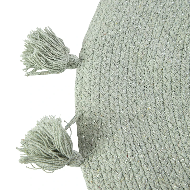 braided round rug 30in