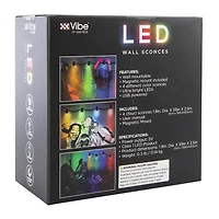 LED wall sconces 4-pack