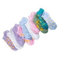 Ladies Low-Cut Patterned Socks 10-Pack