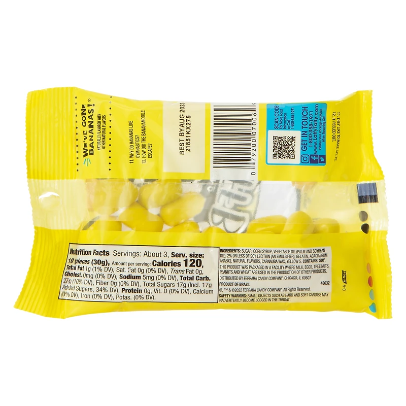 laffy taffy® gone bananas candy laff bites® 3oz