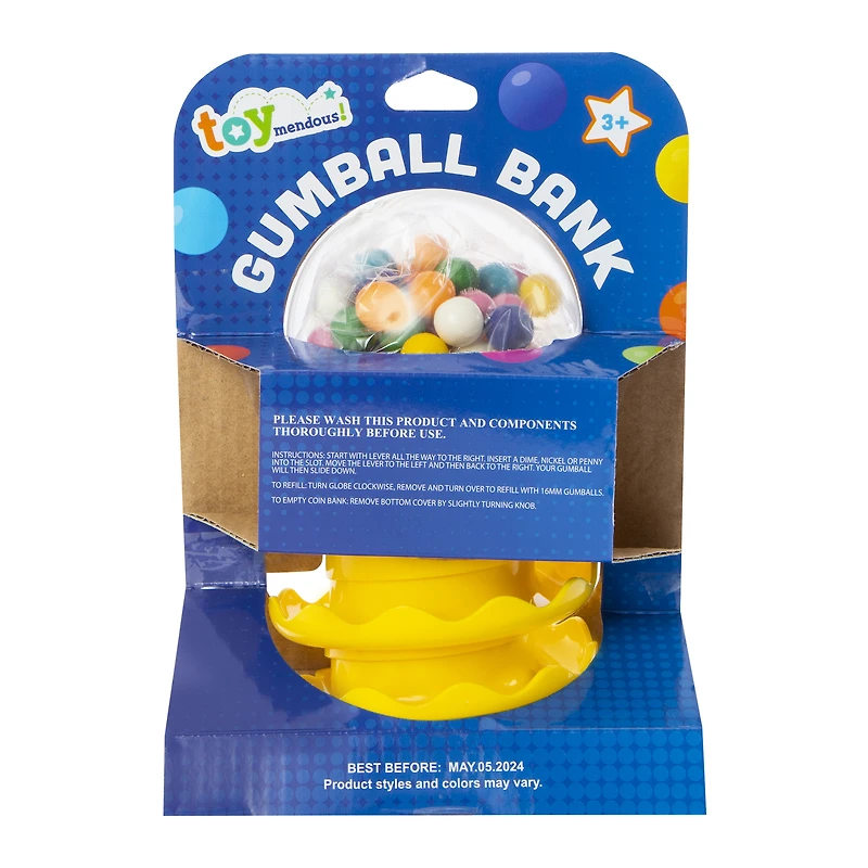 classic gumball bank with gum